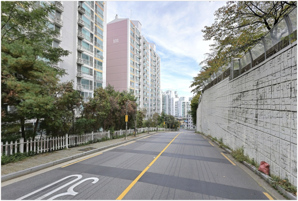 신당현대아파트 지형